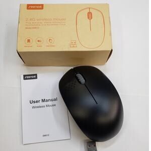Seenda Wireless Mouse 2.4G Silent Mouse with USB Receiver, Portable. Black